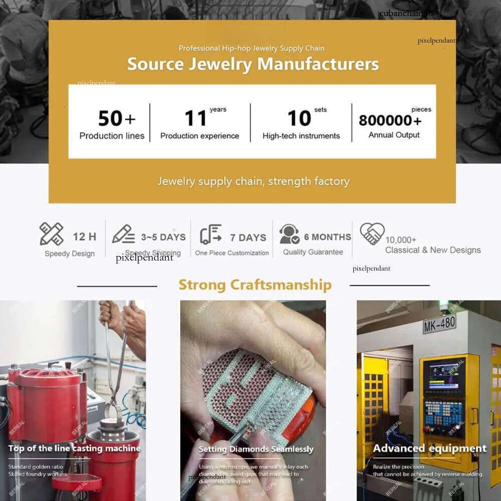 Wholesale 10K 14K Solid Real Gold 8MM Cuban k Chain Bracelet Iced Out Hip Hop Moissanite Necklace Fine Jewelry Men Women