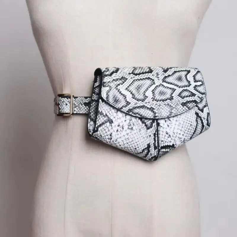 Fashionable Small Waist Bag Versatile Women Delicate Snake Skin Decorative Saddle Fashionable Sweater Belt Trendy Wholesale 251023