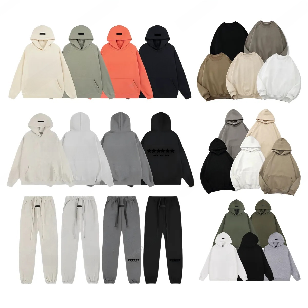 Mens Designer Hoodie Sweatshirt Pants Sweatpants Unisex Tracksuits Letter Print Long Sleeve Jumper Round Neck Loose Black Gray Pullover Sweater Street Hoodies