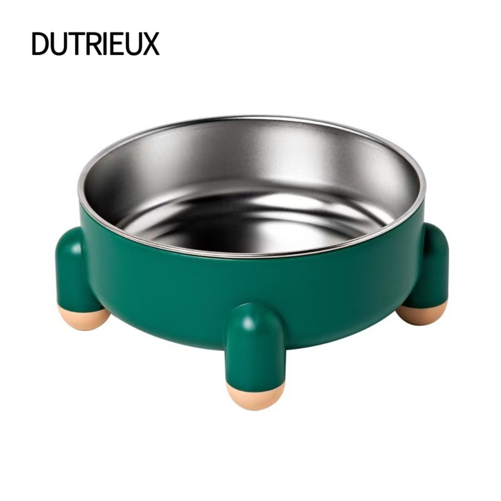 K3295 Cat and dog double bowl integrated stainless steel food bowl