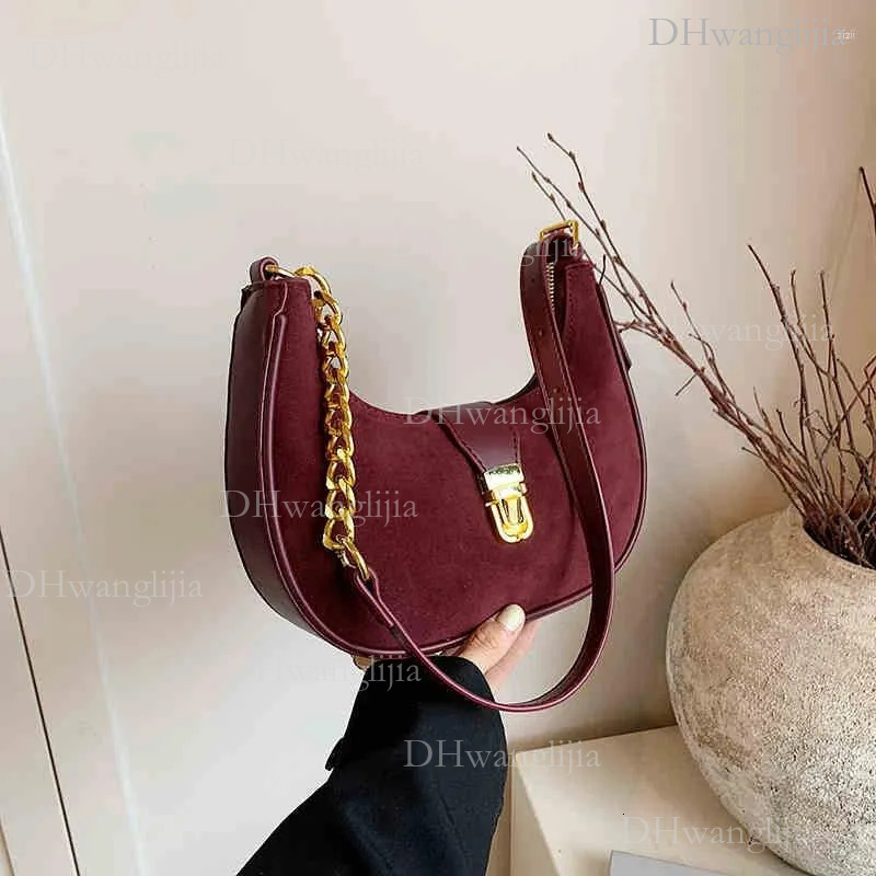 DHGM Totes Women's Red Bags Autumn Winter Pu Leather Solid Zipper One Shoulder Bag Vintage Commuting Versatile Ladies Crossbody Purses 8d19