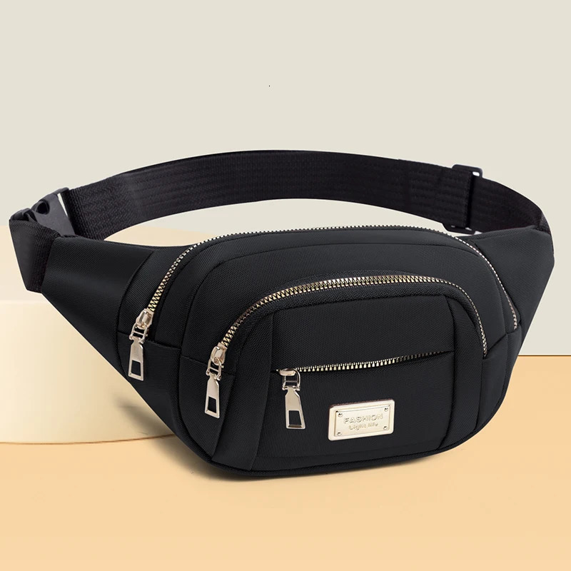 Womens waist bag adjustable shoulder strap zipper closure casual crossbody bag chest bag multifunctional 251023