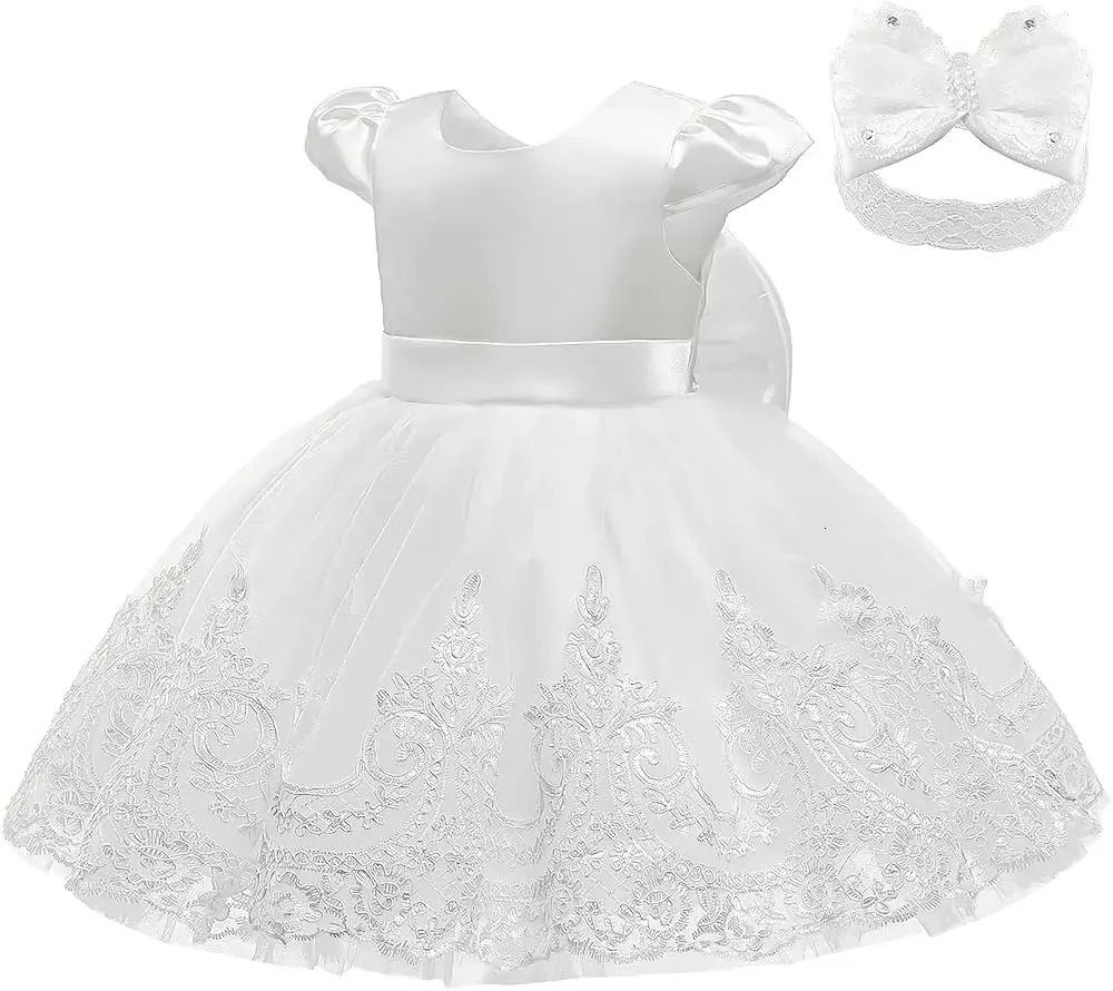 Toddler Girl Princess Dress Elegant Party Dresses For Girls Baby Lace Wedding Dress Baptismal Costume Backless Children Dresses 251023