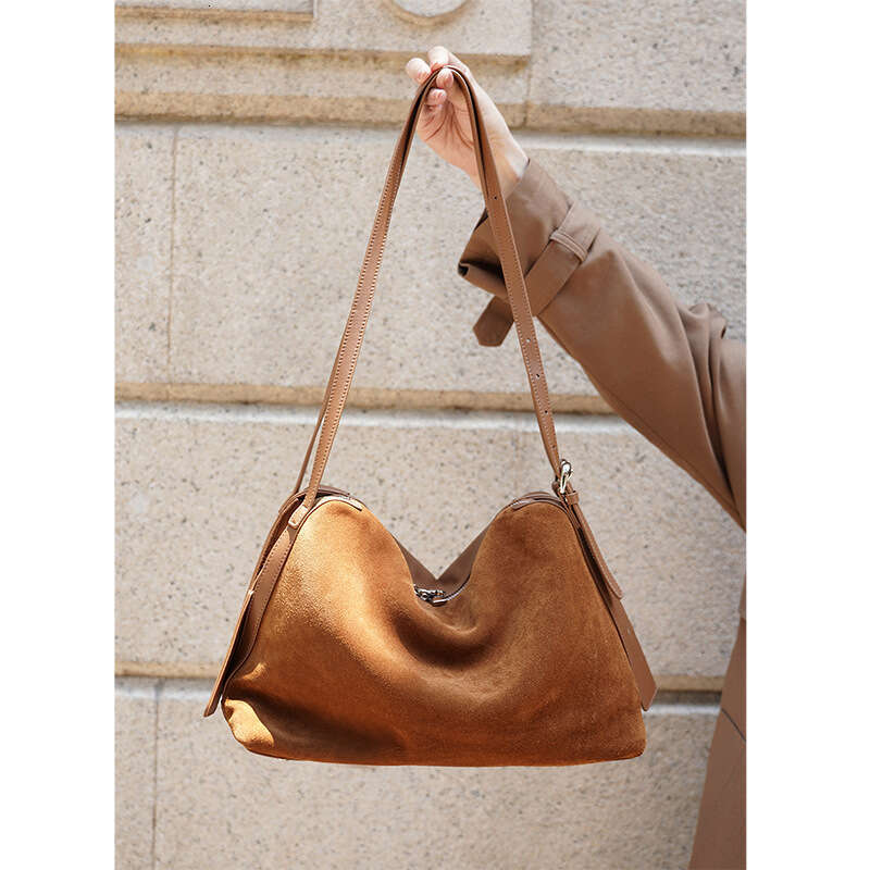 Trendy Fashion Handbag Boston Tote Genuine Leather Versatile Shoulder Bag Large Capacity 2025 New Model