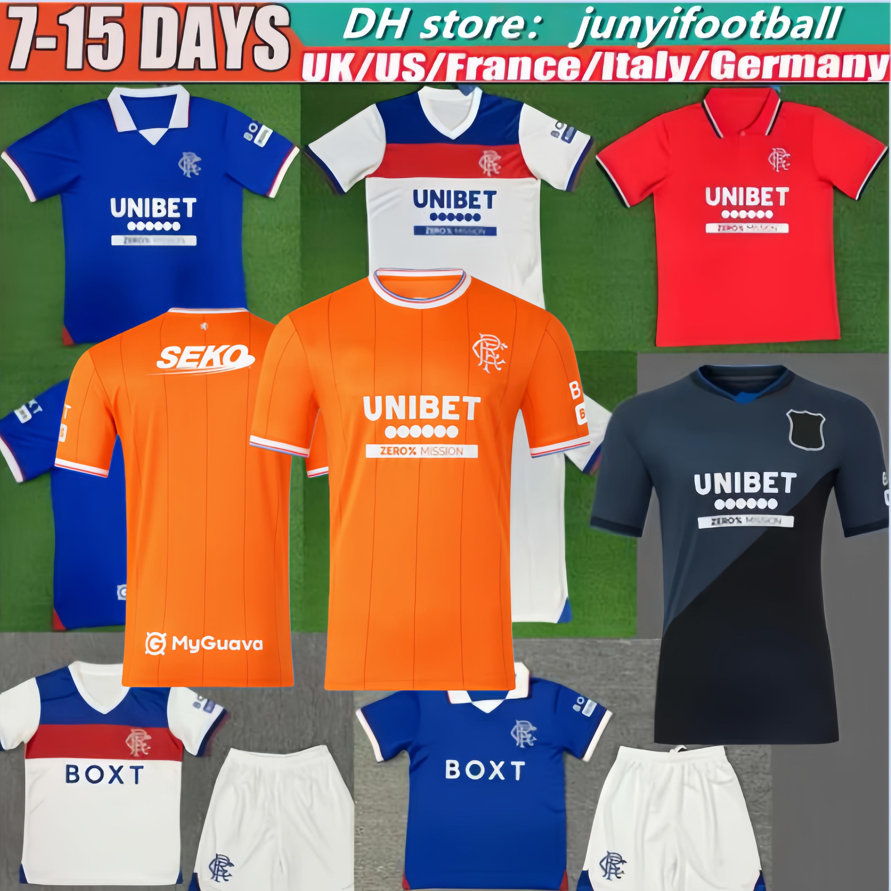 Glasgow RangersS fc 25 26 soccer jersey home away 3rd COLAK ROOFE 2025 LUNDSTRAM HAGI BARKER MORELOS KENT TILLMAN FC FASHION JR mens Football Shirt kids kit