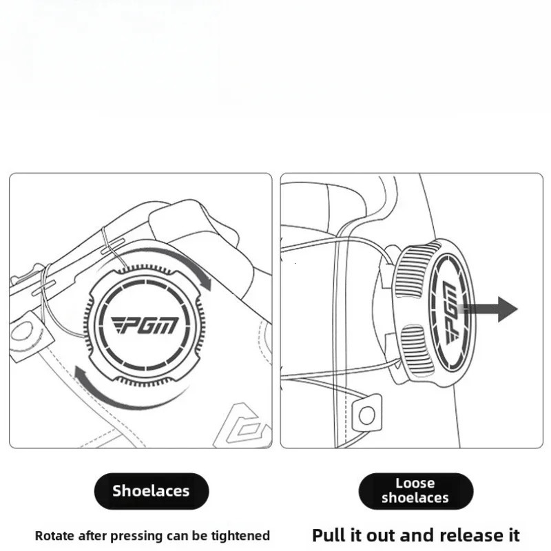 PGM Men Golf Shoes Comfortable Cushion Knob Lace Waterproof Anti Slip Sports Sneakers XZ379 251023ww