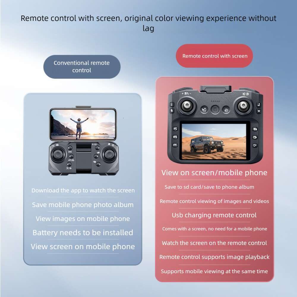 Screen GT Brushless Obstacle Avoidance HD Aerial Photography Quadcopter Remote Control Toy Airplane Drone