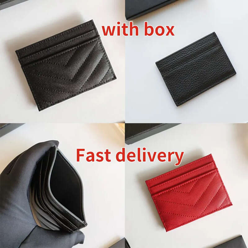 Women card holder cardholder Genuine Leather designer wallet coin purse gold balck sier letter passport holders purses wholesale with box and fast ship