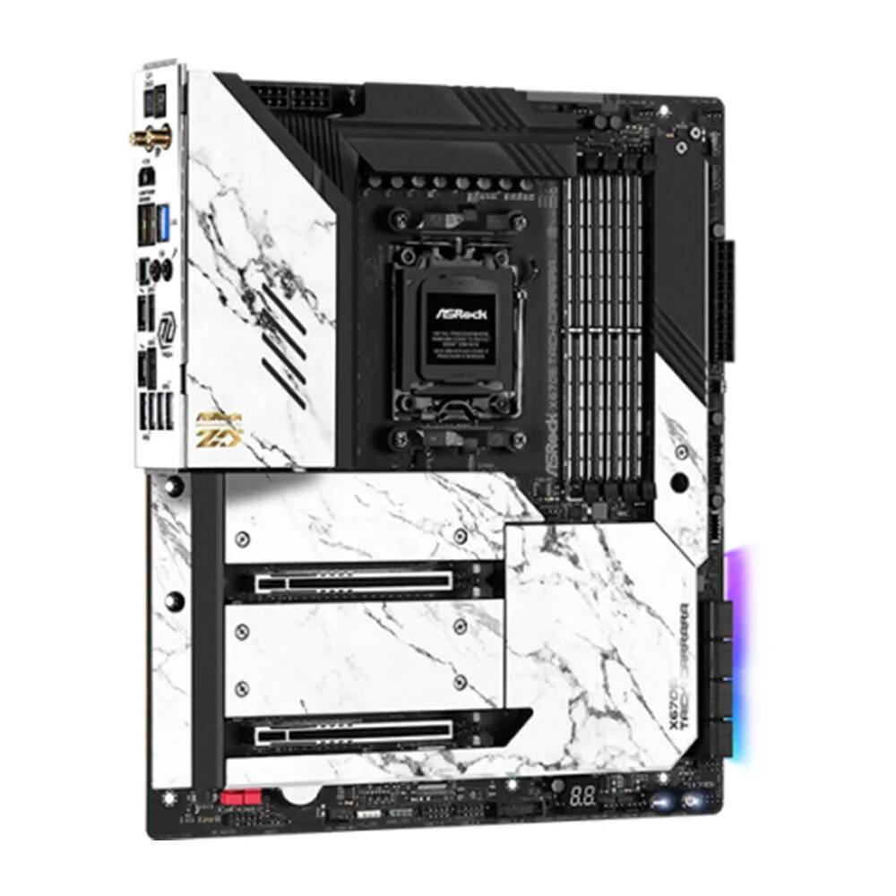 ASRock X670E TAICHI CARRARA Motherboard AMD X670 Support 9900X 8400F 7800X3D 7700 7500F CPU AM5 4xDDR5 7800 MHz HDMI 4xM2 EATX