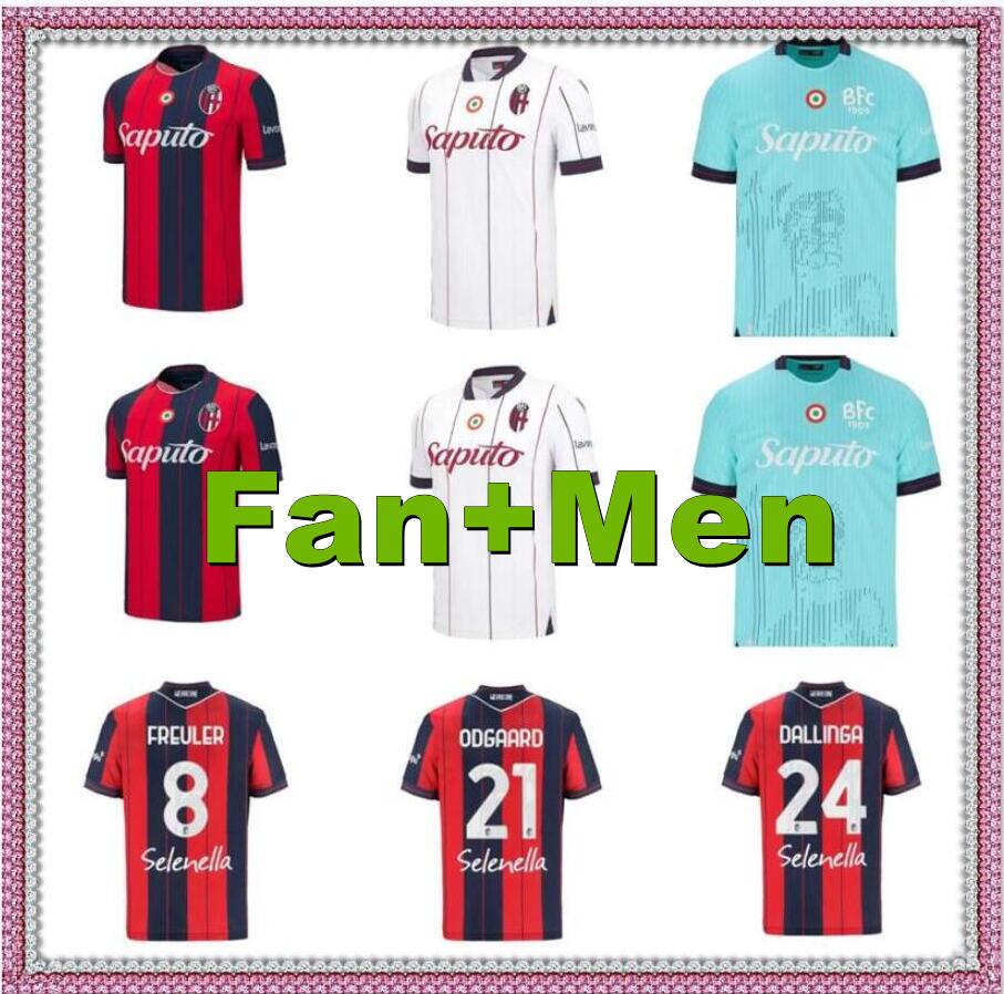 2025 2026Bologna Soccer Jerseys kits ORSOLINI SOUMAORO ARNAUTOVIC RAIMONDO ZIRKZEE AEBISCHER SCHOUTEN Football Shirt LYKOGIANNIS BONIFAZI AMEY Men Kids