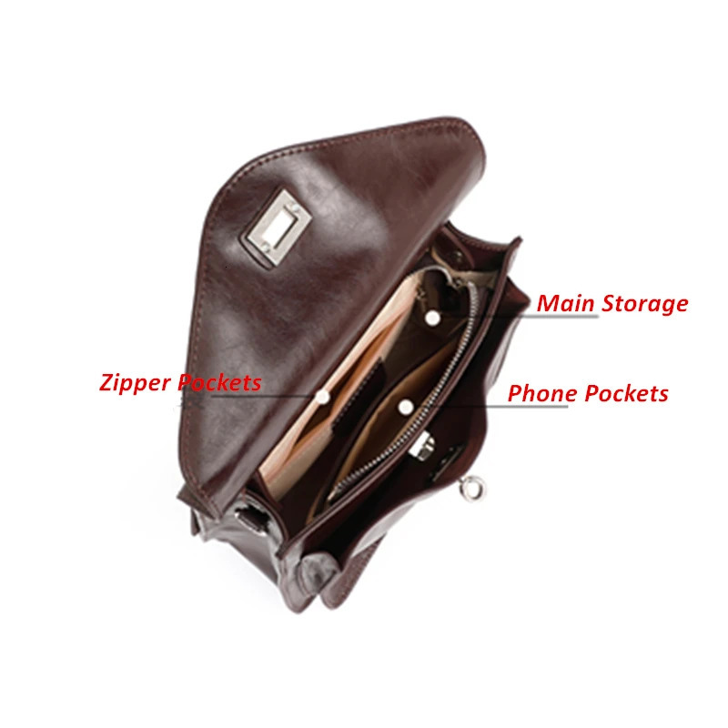 Burminsa Cowhide Genuine Leather Handbags For Women 2025 Square Tote Satchel Flap Ladies Shoulder Crossbody Bags 251018