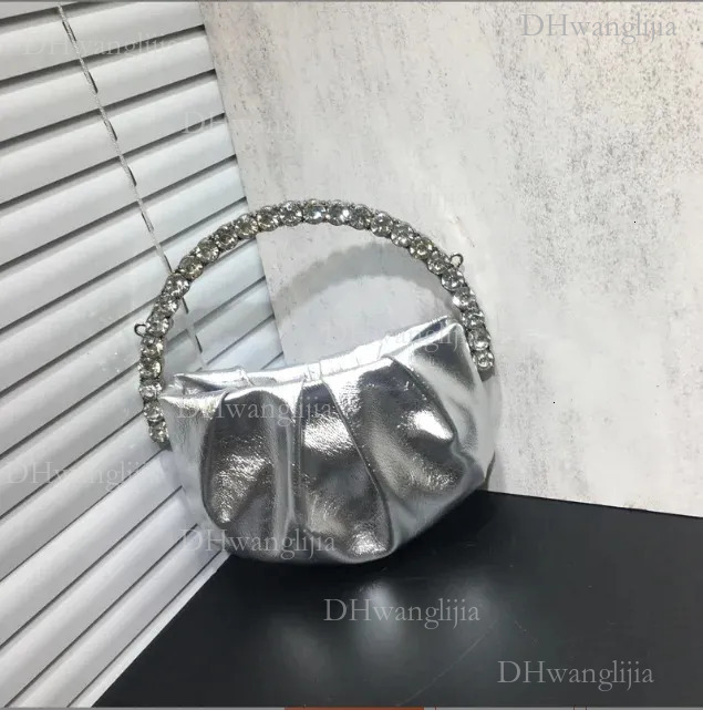 DHGM Blue/Pink Night Bag Fushia Round Handle Water Dia Dinner Clutch Wallet Womens Half Moon Handbag 240807 6e3d