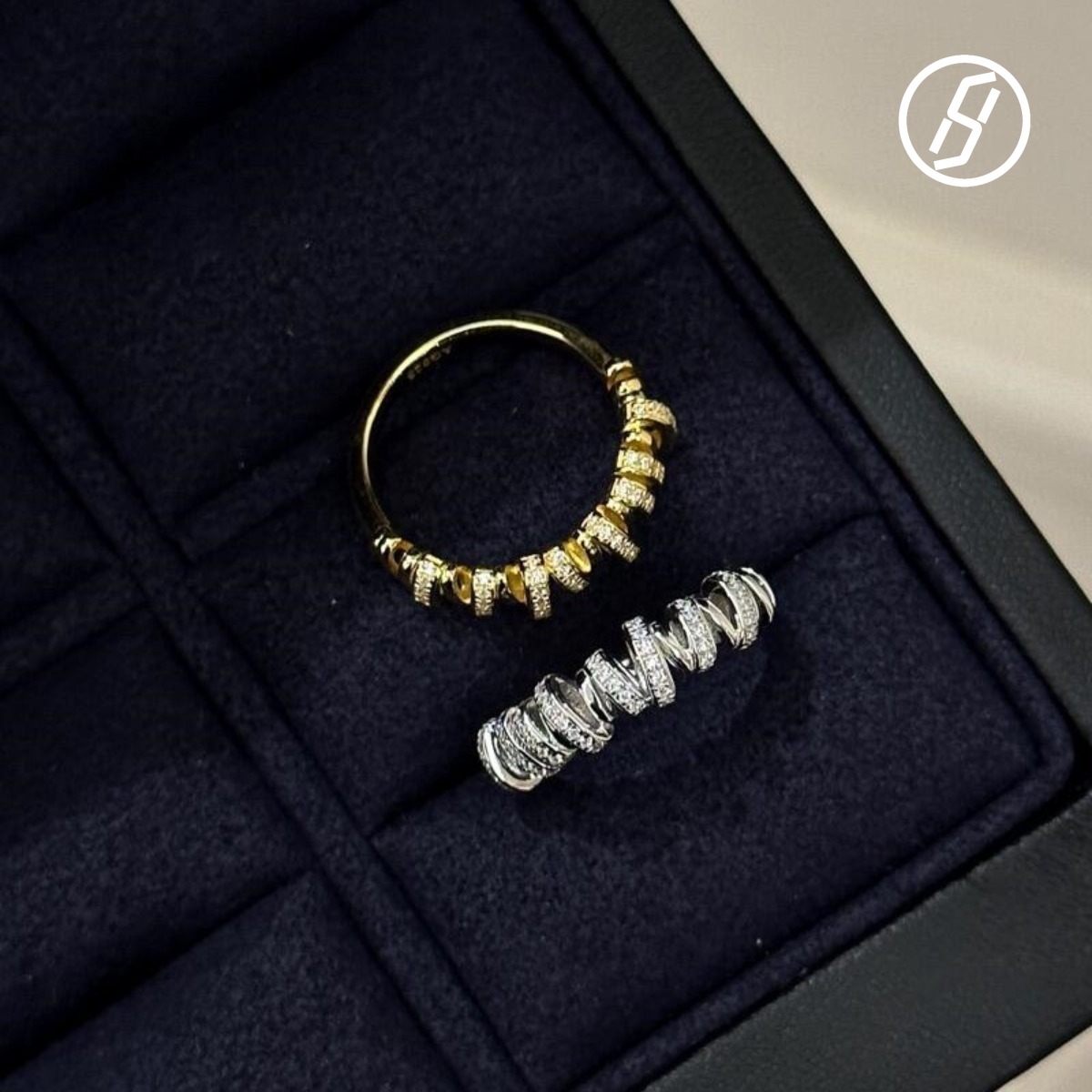 Fine Craft V Gold Diamond Telephone Cord Winding for Women Wedding Valentine's Day Gift Bracelet Original Jewelry Factory Direct Sales Z260313