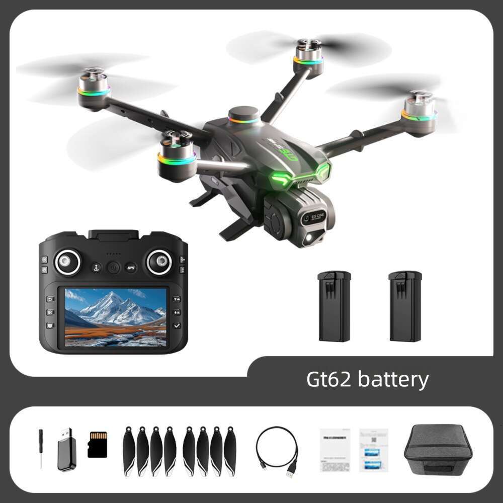 GT Drone With Screen Brushless Motor HD Aerial Photography GPS Intelligent Positioning Remote Control Aircraft