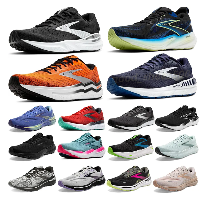 Supportive Shoe BROOKS Glycerin 22 23 Ghost 15 16 Running Shoes Men Women Ultra-Light Elastic Marathon Adrenaline GTS 24 Sports Sneakers