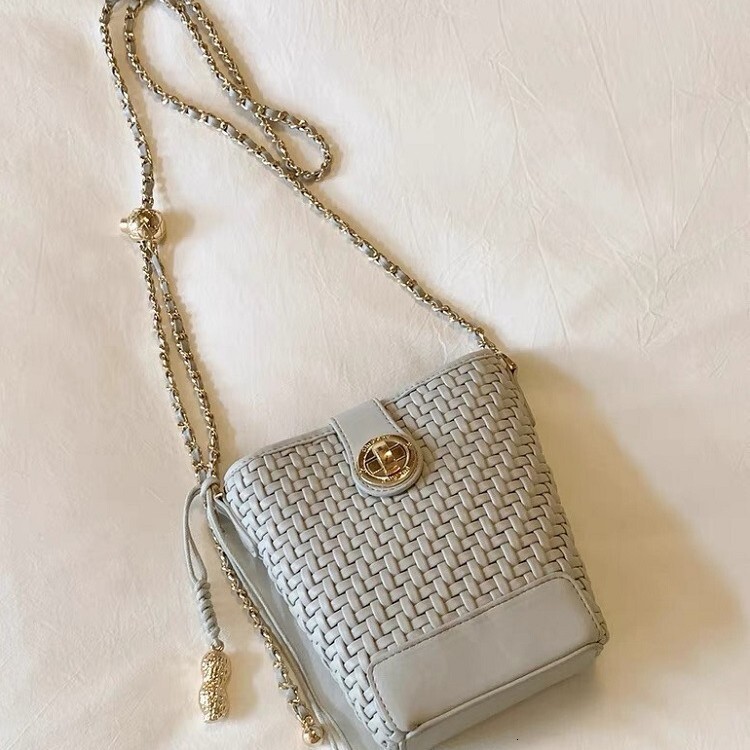 Luxury Brand Designer Bag Nanfeng Chio2nd Mist Moon Dream Weaving Bucket Bag For Women 2025 Super Popular Woven Bag Chain Shoulder Crossbody Small Bag