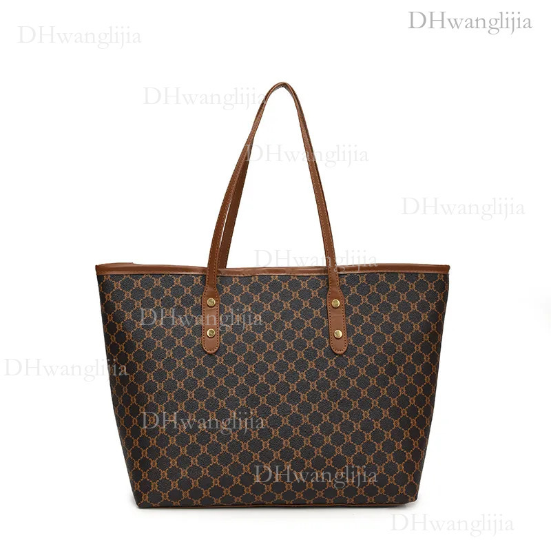 DHGM Free Shipping 2025 Winter New Fashion Tote - Spacious Minimalist Leather Shoulder Bag for Women, Large Capacity Commuter Purse dh4300051