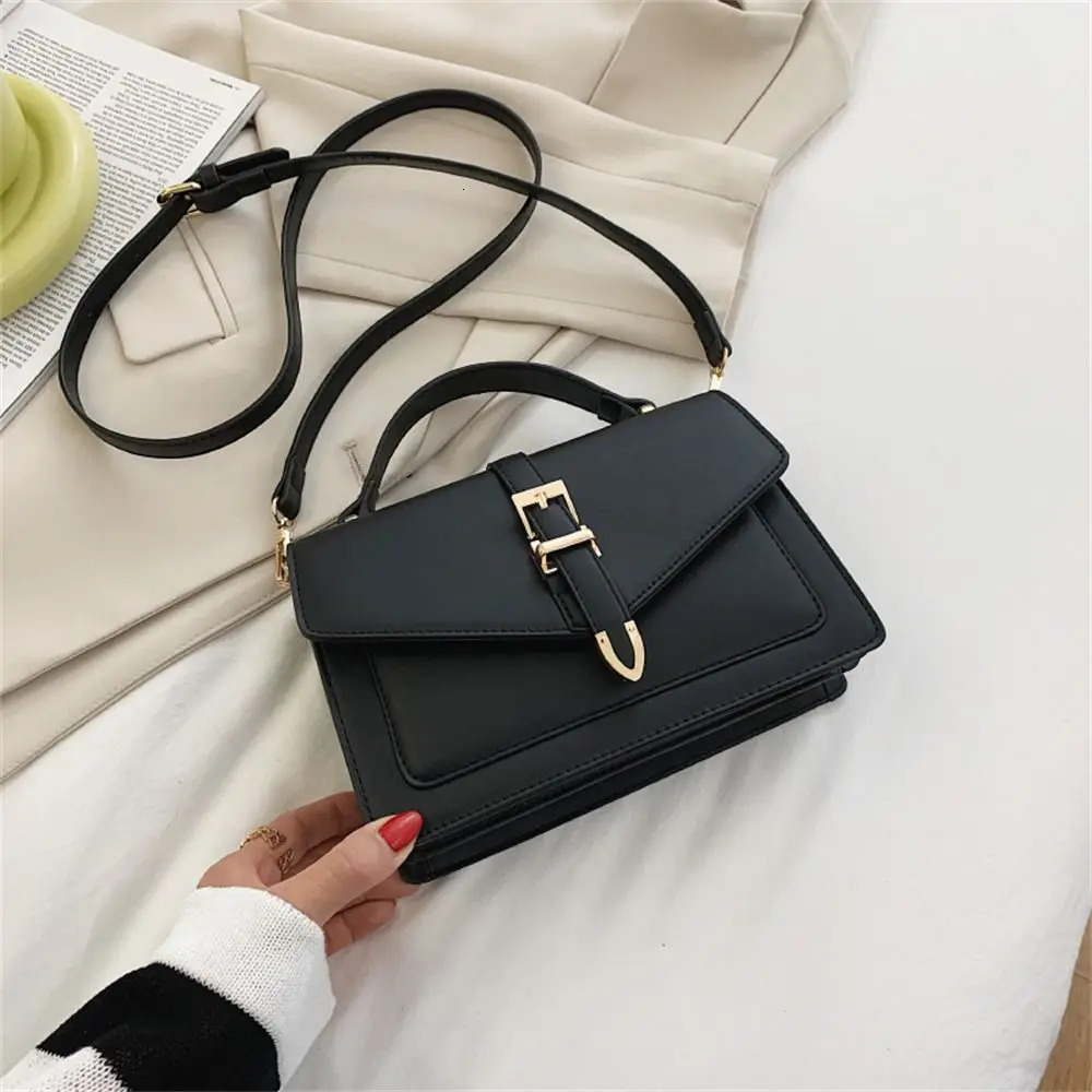 Women PU Leather Messenger Shoulder Bag Ladies Solid Color Simple Crossbody Fashion Handbag Leisure Portable Sling 251018