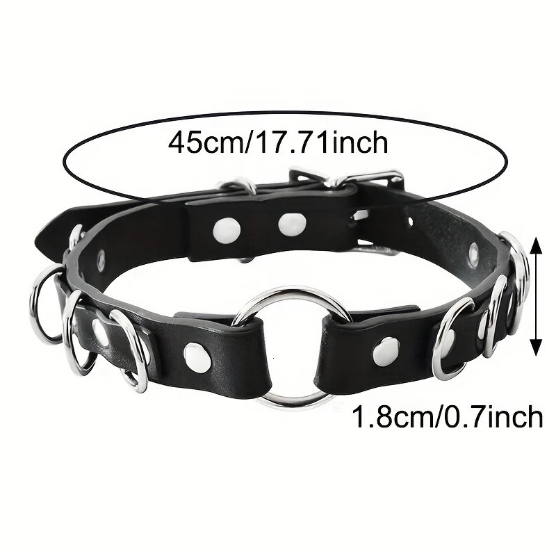 Fashion Punk Gothic Leather Collar Necklace Party Halloween Christmas Creative Birthday Valentines Day 251023
