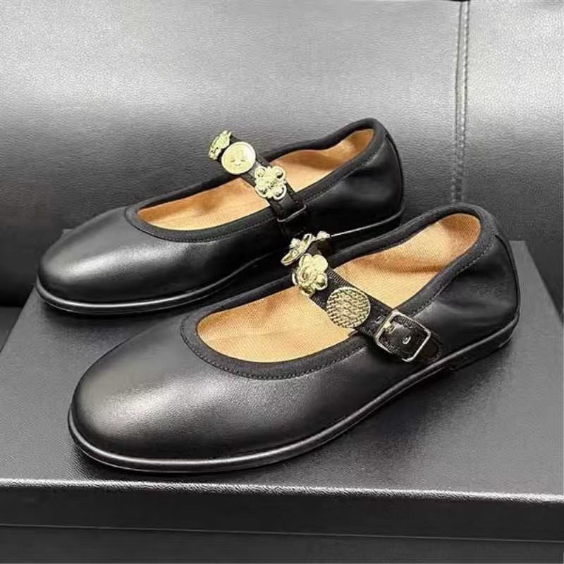 Paris luxury designer Ballet Flats Shoes Women brands Quilted Genuine Leather Slip on Ballerina Round Toe Ladies Dress Shoes sofa dance Shoes