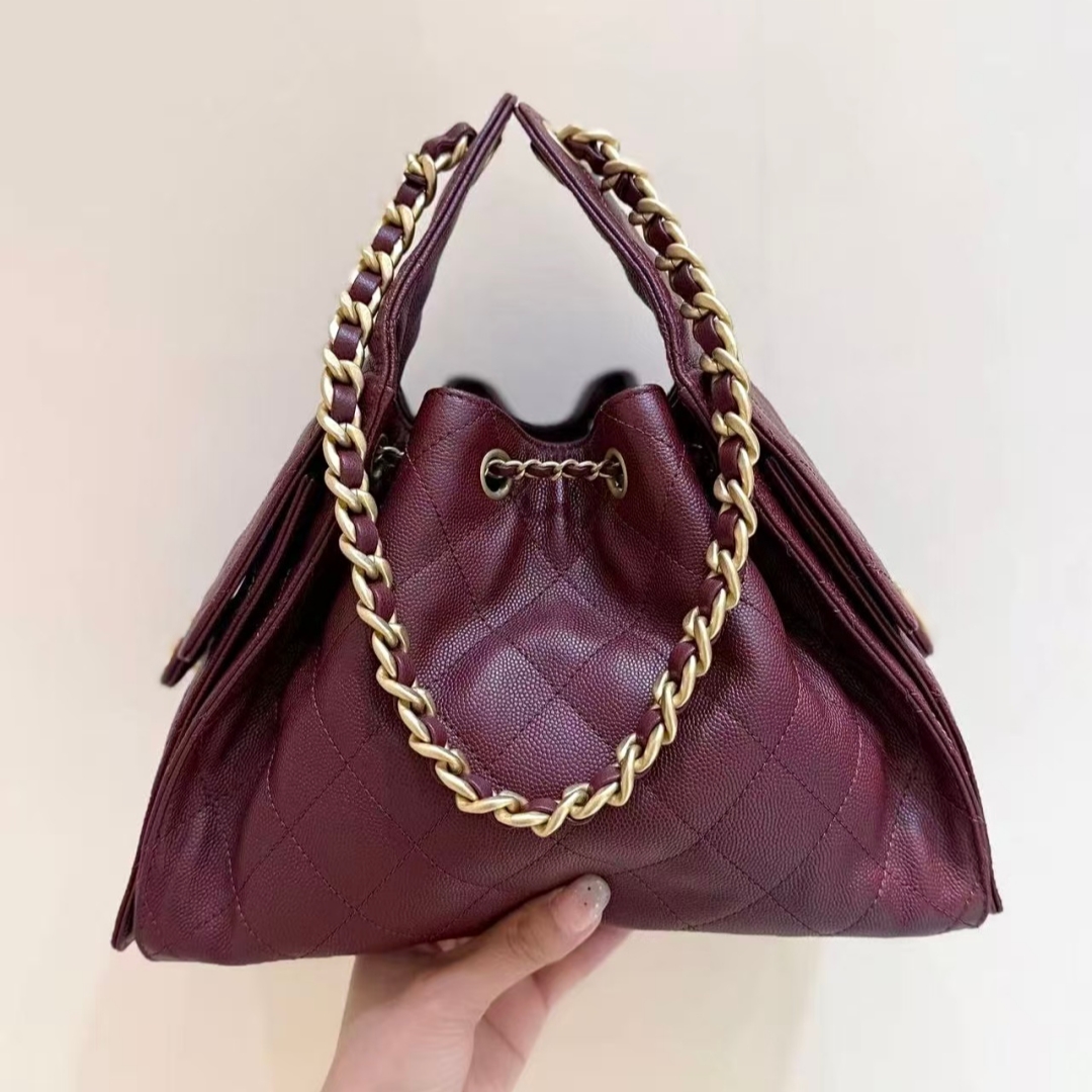 TOP Quality Fashion Bags Drawstring Shoulder Bags Hobo in Leather