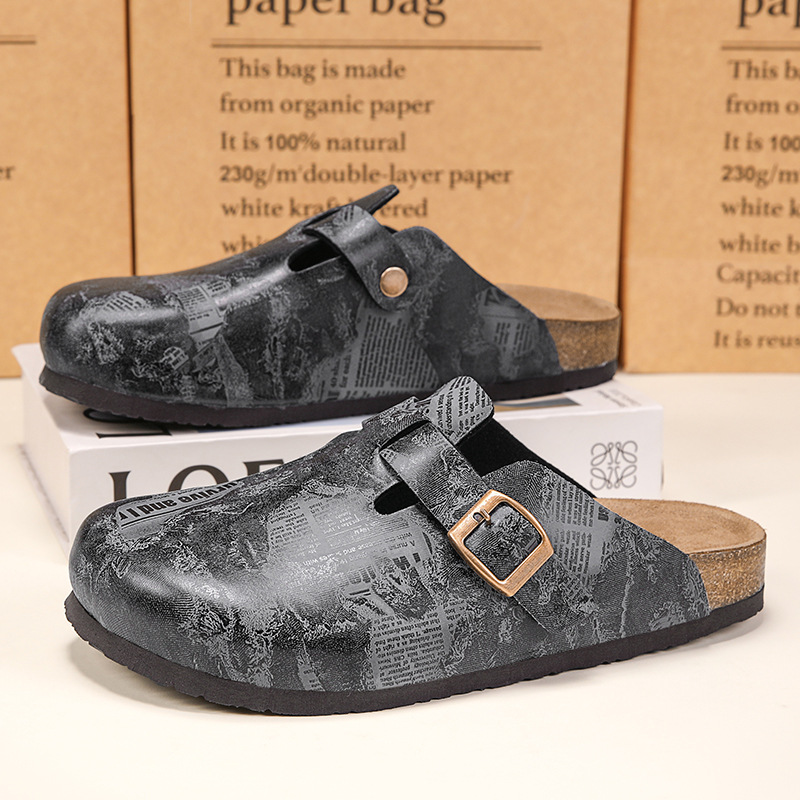 Designer shoes 2025 new autumn fashion slippers classic home and outdoor cork shoes for men and woman size 36-45