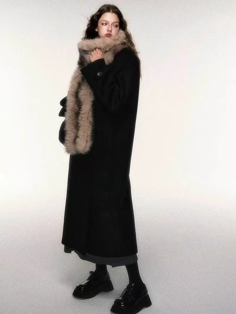 Korean er Runway Style Thin Scarf Fashionable Plush Long Strip Scarf Womens Mink Fur Girl Scarf for Warm Wh94 251024