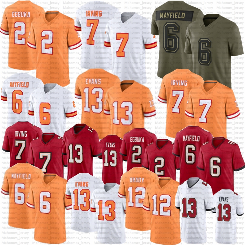 2025 New Baker Mayfield Mike Evans Bucky Irving 2 Emeka Egbuka Football Jersey Chris Godwin Jr Brady Antoine Winfield Jr David Vita Vea Alstott