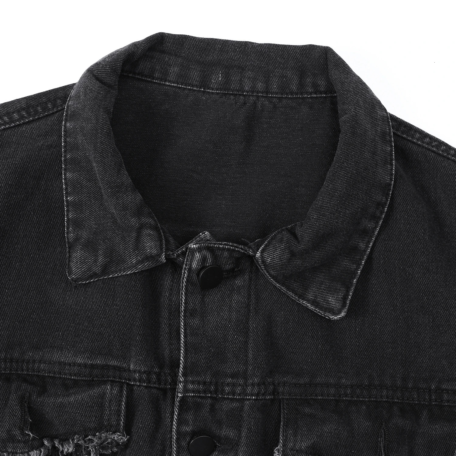 Mens Retro Washed Denim Jacket 2025 Autumn Hong Kong Vintage Coat Men Handsome Loose Versatile Workwear Jeans 251017