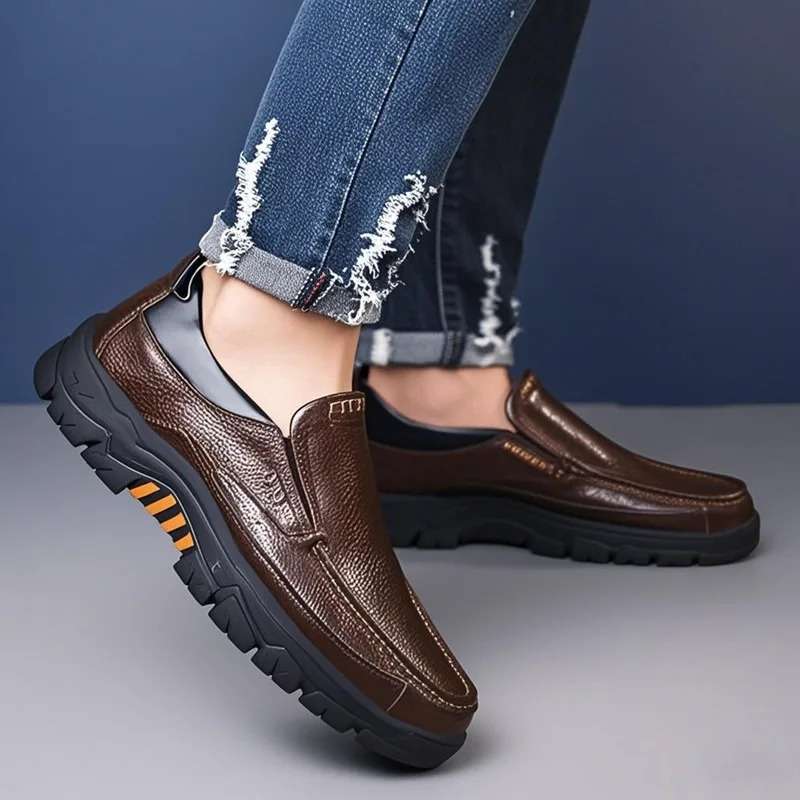 2pcs Leather Shoes for Men Wedding Formal Oxfords Business Casual Office Work Shoes for Men Classic Pointy Dress Shoes 251023