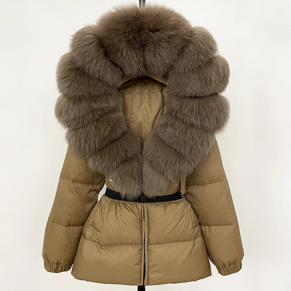 OFTBUY Winter Clothing Puffer Jacket Women Fox Fur Hooded Thick Warm 90 White Duck Down Coat Female Parkas Waterproof 251020