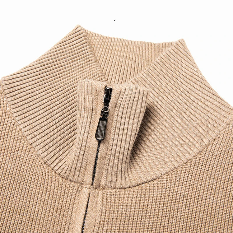 Solid Color Longsleeved Stretch Cardigan for Men Daily Casual Warm SweaterFall Jacket M4XL 251015