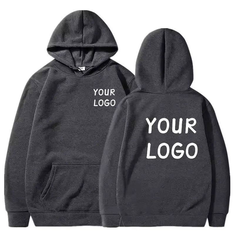 DIY Custom Your Men Women Casual Hoodie Top Solid Color Pullover Street Personality Sweatshirt Custom Gifts 251023