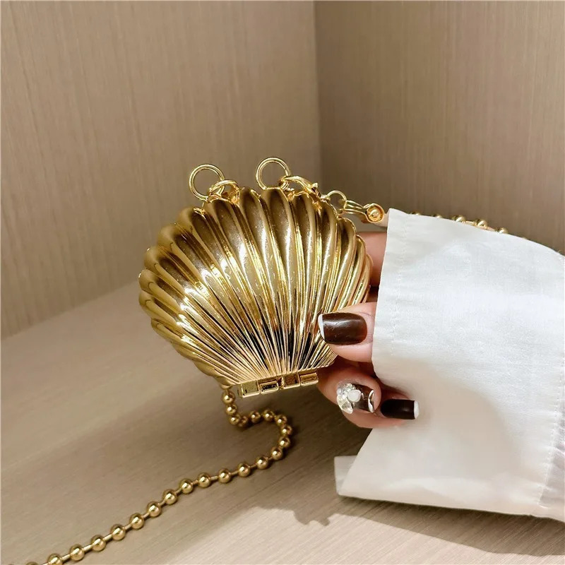 2025 Mini Women Acrylic Evening Bag Gold Silver Handbags Purse for Wedding Party Chain Crossbody Shoulder 251018