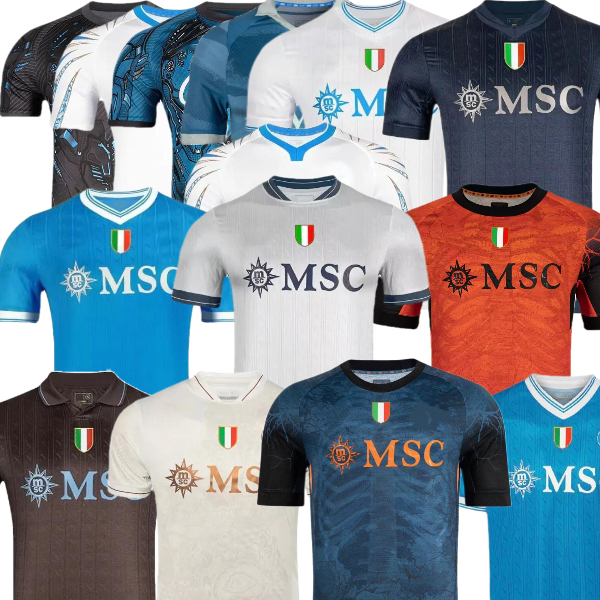 HOJLUND LUKAKU McTOMINAY Napoli 2025 2026 Soccer Jerseys DE BRUYNE LANG LUCCA BEUKEMA MARADONA GILMOUR POLITANO NERES DI LORENZO 25 26 men kids football shirt