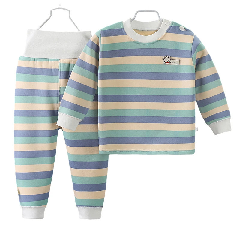 Thicken Warm Plush Children Sets Kids Clothes Boy Girl Underwear Suits Autumn Winter Children Clothinn 251023
