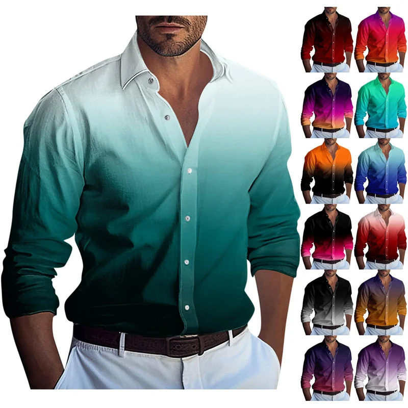 Mens casual shirt series red white black er casual wear soft comfortable fashion autumn and winter S5XL 251023