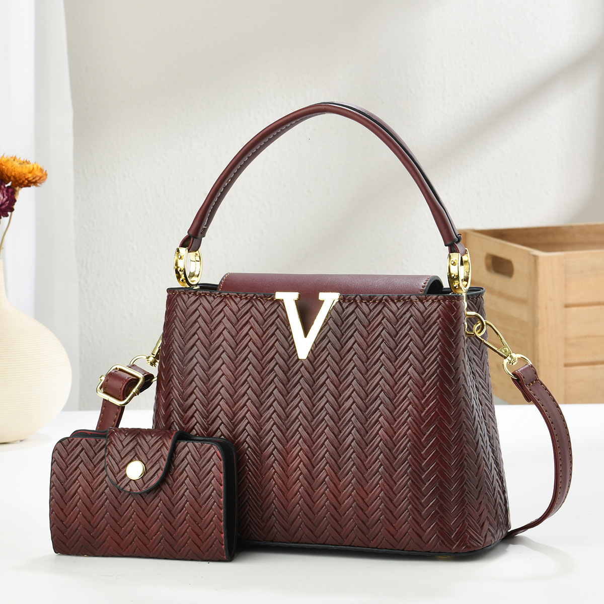 Luxury Brand Designer Bag Two-Piece Set Mother-Daughter Bag 2025 New Fashion Single Shoulder Bag Crossbody Bag Trendy Handbag Bags