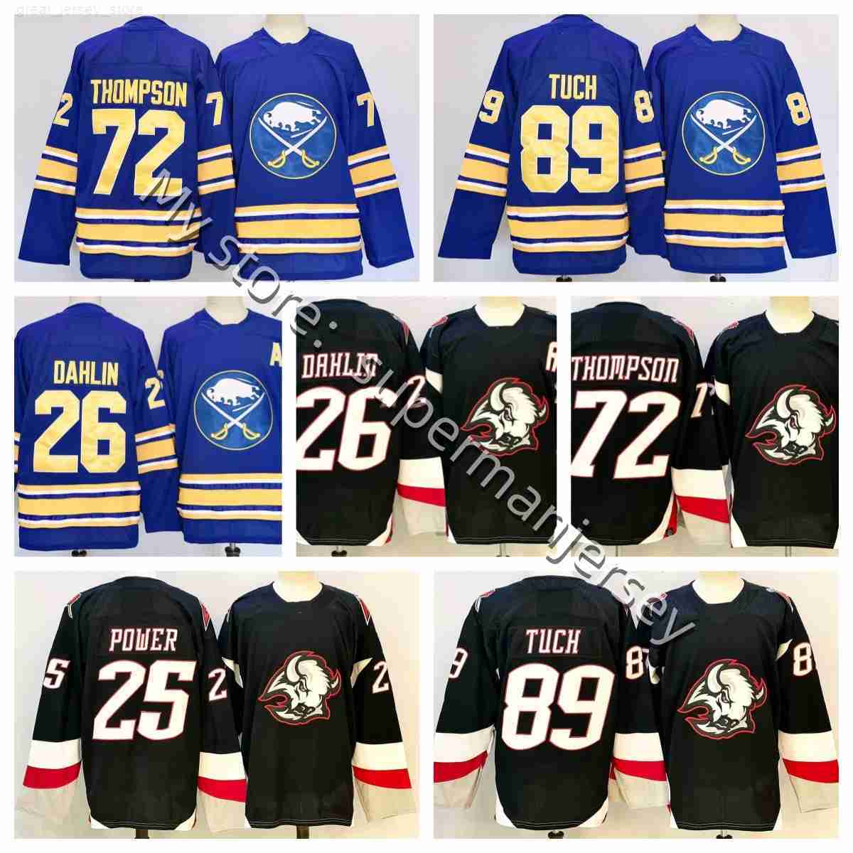72 Tage Thompson buffaloES hockey sabres jersey Alex Tuch Rasmus Dahlin Jason Zucker JJ Peterka Power DylanS Cozens Bowen Byram UkkoPekka Luukkonen New