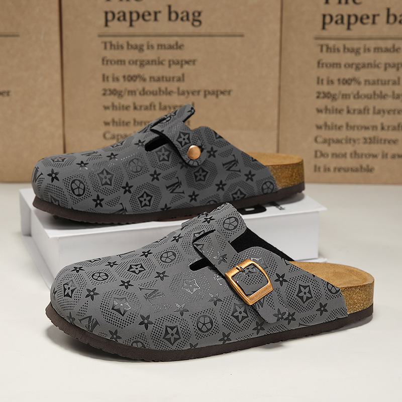Designer shoes 2025 hot autumn fashion slippers classic home and outdoor cork shoes for men and woman size 36-45 brown black grey khaki