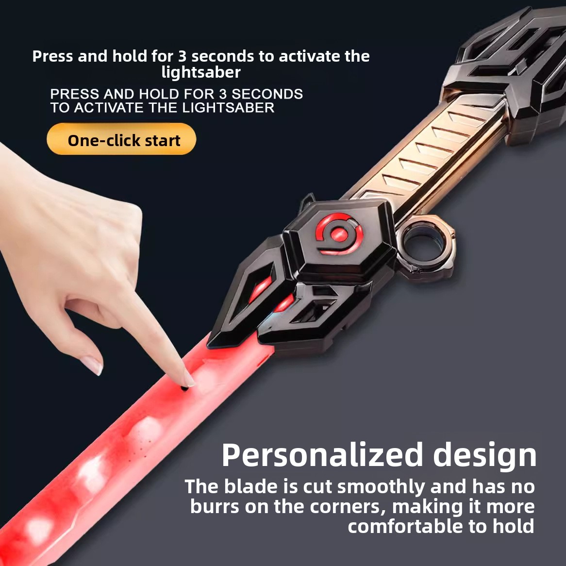 New Hot Sale Cool Genuine Lightsaber Laser Retractable sword Toy Colorful Streamer Glowing Sword Toys with Spark Smoke Effect USB Charging party toys