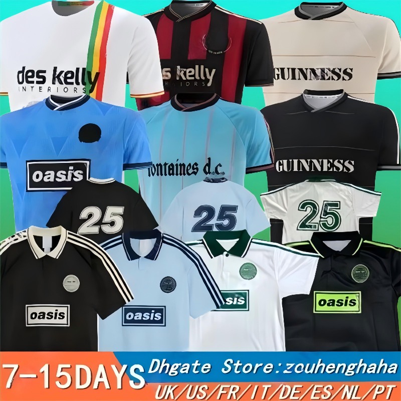 25 26 Fontaines Dc Home Away Third GK BLACK GUINNESS Soccer Jerseys PISZCZEK McDONNELL AKINTUNDEBohemians 2025 135th Anniversary Football Jersey Shirts Kit