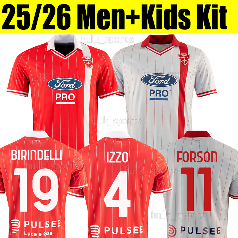 25/26 MONZA Soccer Jerseys KEITA BALDE MOTA BIRINDELLI IZZO A.CARBONI CAPRARI PETAGNA FORSON COLPANI men kids kit football shirts