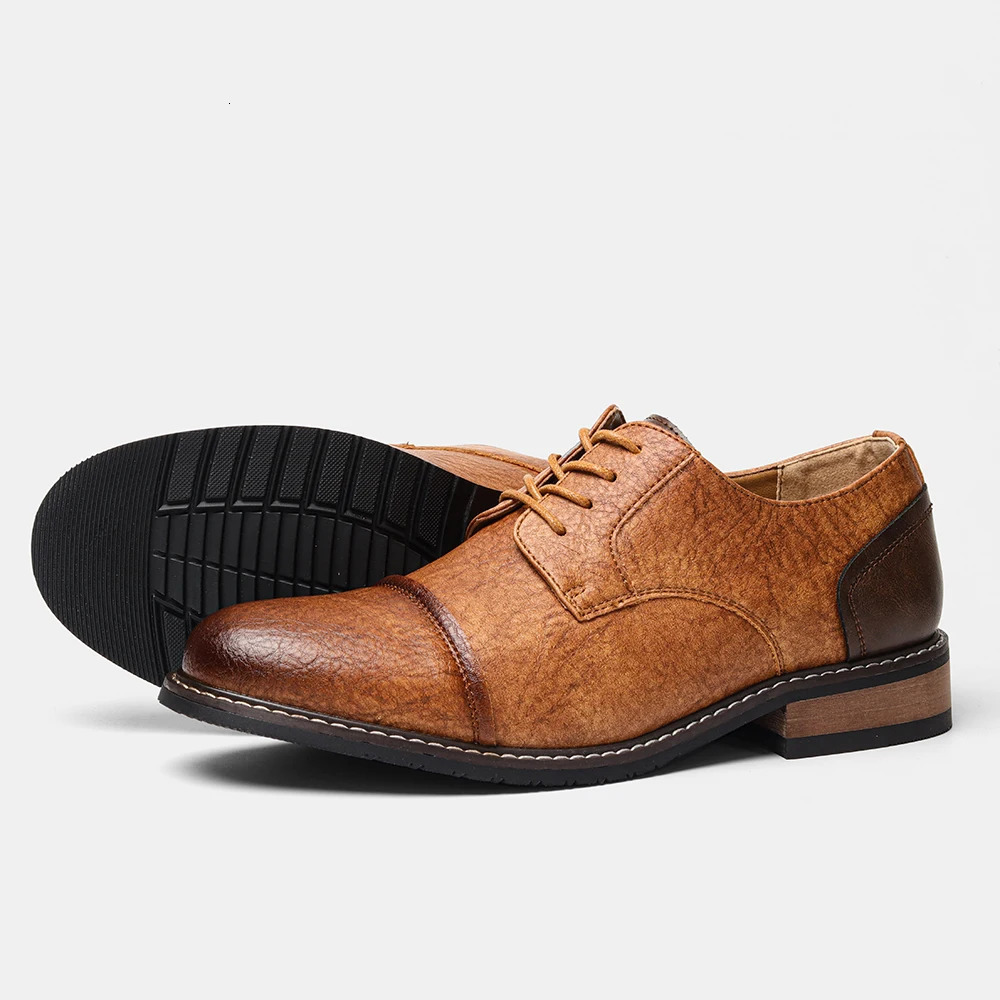 Size 713 Men Shoes Men Casual Derby Shoes Fashion Men Leather Shoes 251023
