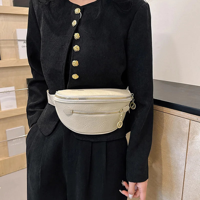 Casual Waist Bag Fashion Lady Fanny Pack and Phone Packs Soft Leather Belt Bags Woman Travel Shoulder Crossbody Chest Bag Purse 251023
