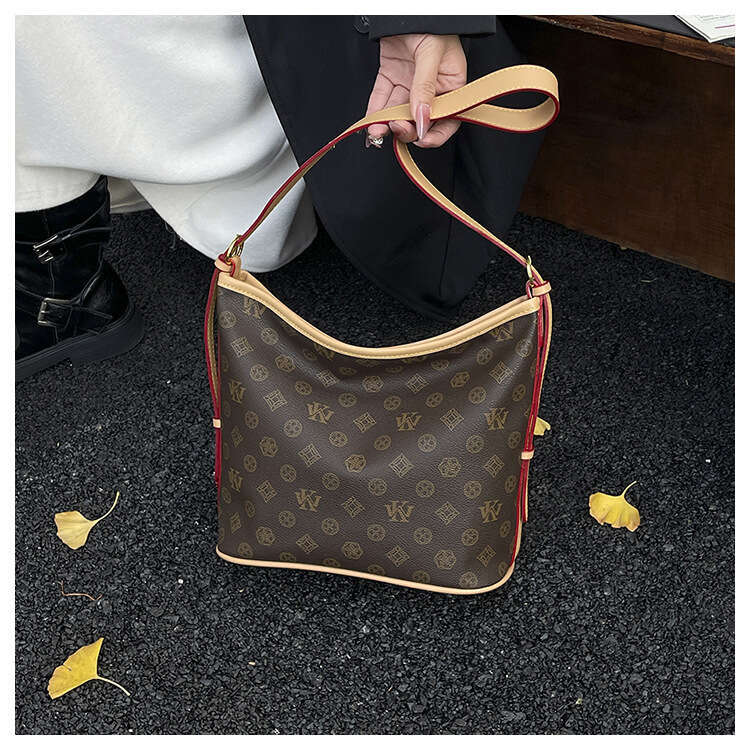 New Designer Bag for Women Fashion Womens Shoulder Bucket Bags New Pattern Printed Ladies Underarm Shoulder Crossbody Bag