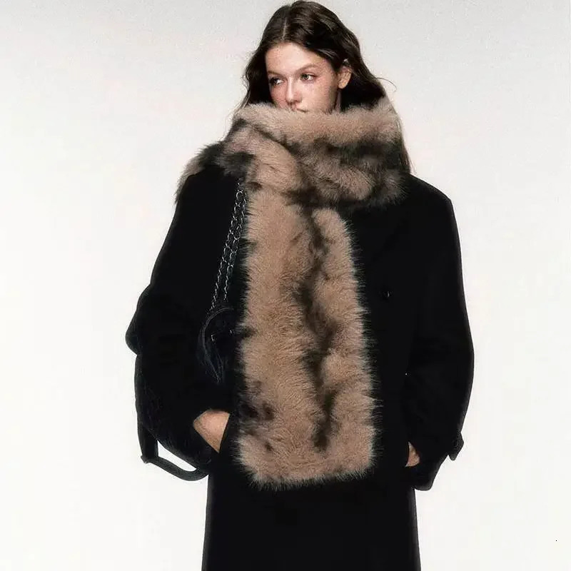 Korean er Runway Style Thin Scarf Fashionable Plush Long Strip Scarf Womens Mink Fur Girl Scarf for Warm Wh94 251024