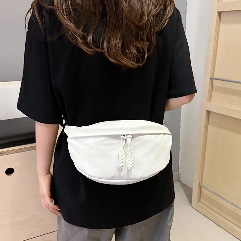Trend Soft Leather Crossbody Chest Bag Woman Summer Waist Bag Leisure Ladies Chest Pack Shoulder Bags Phone Pack 251023