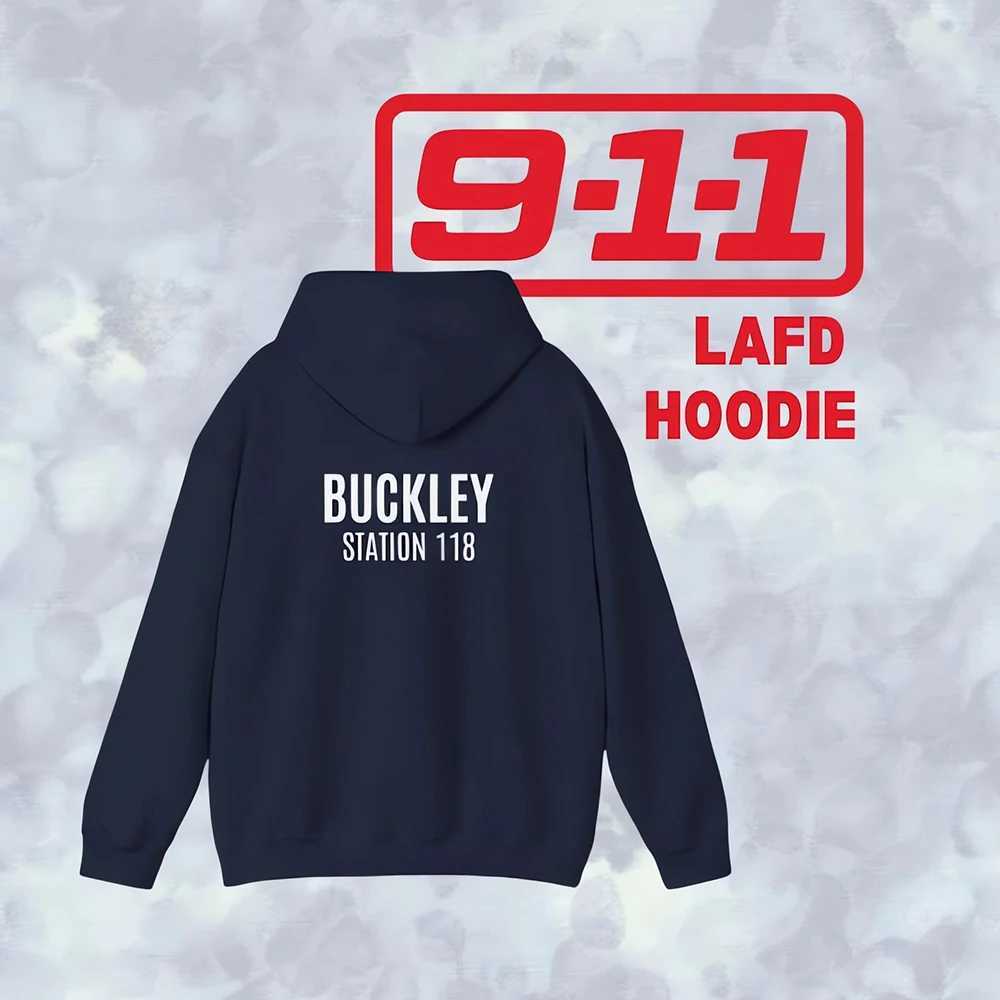 911 TV Show LAFD Hoodie Evan Buckley Eddie Diaz Bobby Nash Hen Wilson Han Shirt Firefighter Tv Show Merch Trendy Hallown Top C251025