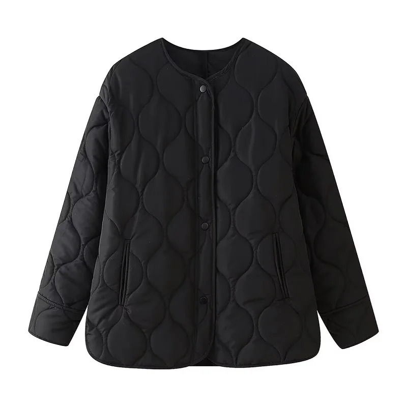 MUJER Quilted Jacket Women Parkas Long Sleeve Padded Coat Woman Warm Winter Woman Coats Casual Demiseason Jacket for Women 251020